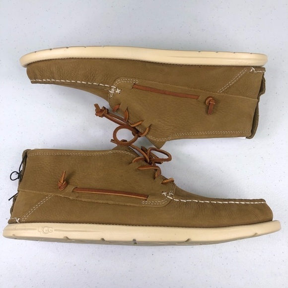 Ugg BEACH MOC CHUKKA Boots TRUE Carmel LEATHER - Picture 2 of 8